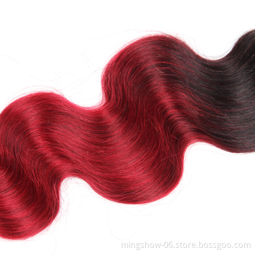Remy Peruvian hair 1b 99j bundles with closure